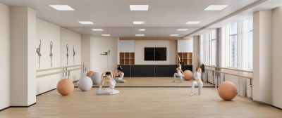 现代瑜伽室3D模型下载